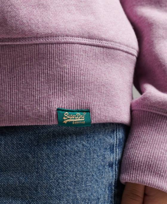 Superdry hanorac crew vintage din bumbac organic îmbrăcăminte Violet femei JX0Z5912