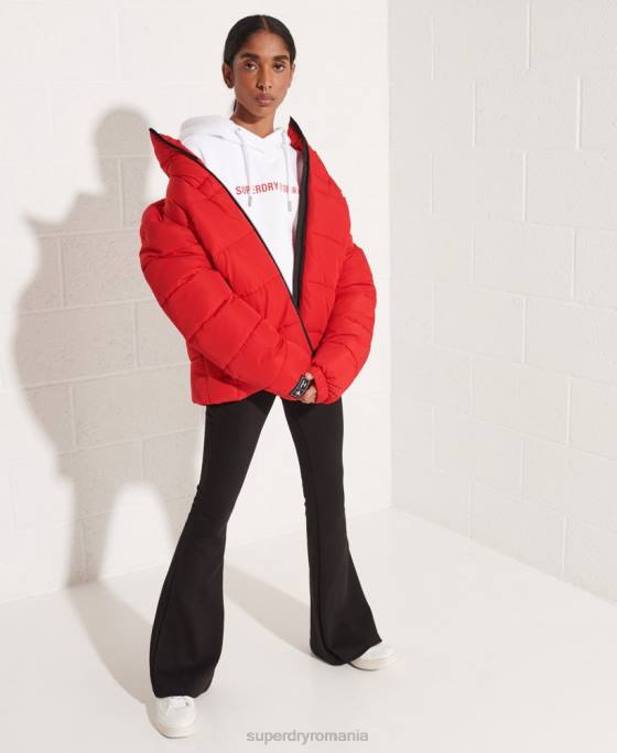 Superdry hanorac crop cu logo cooperate îmbrăcăminte alb femei JX0Z3483