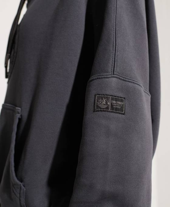 Superdry hanorac crop grafic expedition îmbrăcăminte negru femei JX0Z6144