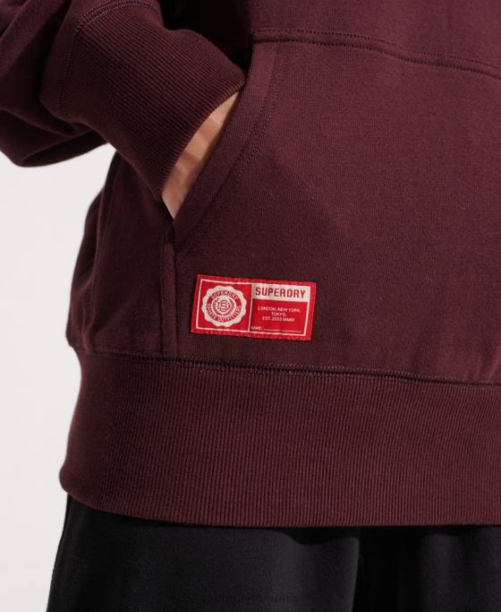 Superdry hanorac crop grafic pentru colegiu îmbrăcăminte roșu femei JX0Z5824