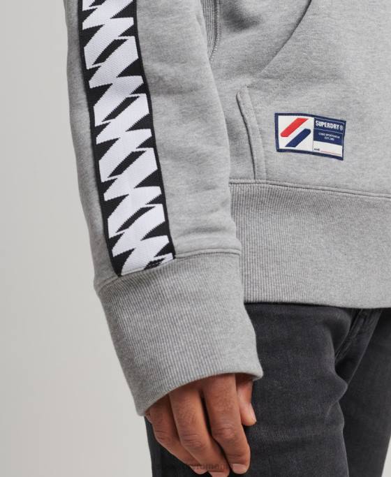 Superdry hanorac cu bandă cu logo îmbrăcăminte gri bărbați JX0Z760