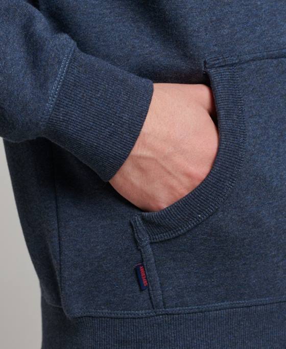 Superdry hanorac cu fermoar brodat cu logo vintage îmbrăcăminte marina bărbați JX0Z459