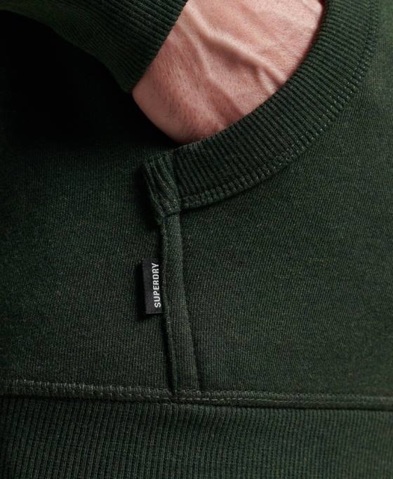 Superdry hanorac cu fermoar brodat cu logo vintage îmbrăcăminte verde bărbați JX0Z487