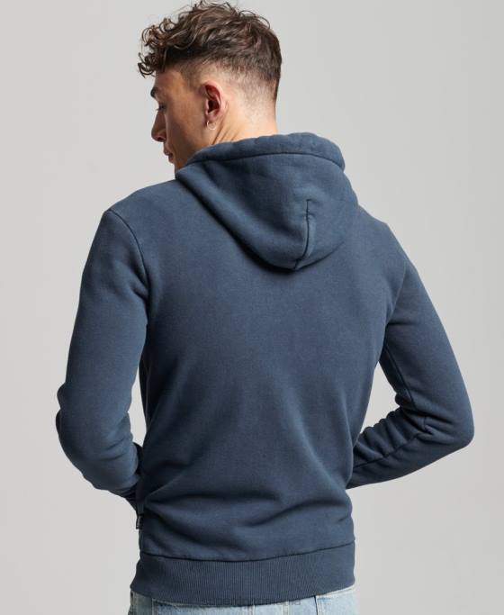 Superdry hanorac cu fermoar cali logo vintage îmbrăcăminte marina bărbați JX0Z454