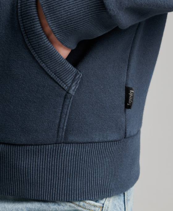 Superdry hanorac cu fermoar cali logo vintage îmbrăcăminte marina bărbați JX0Z454