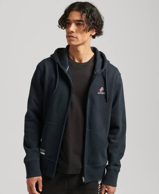 Superdry hanorac cu fermoar code essential îmbrăcăminte marina bărbați JX0Z5147