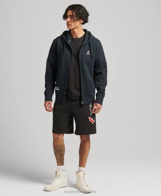 Superdry hanorac cu fermoar code essential îmbrăcăminte marina bărbați JX0Z5147