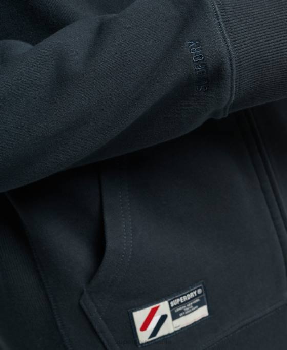 Superdry hanorac cu fermoar code essential îmbrăcăminte marina bărbați JX0Z5147