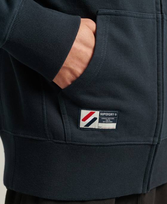 Superdry hanorac cu fermoar code essential îmbrăcăminte marina bărbați JX0Z5147