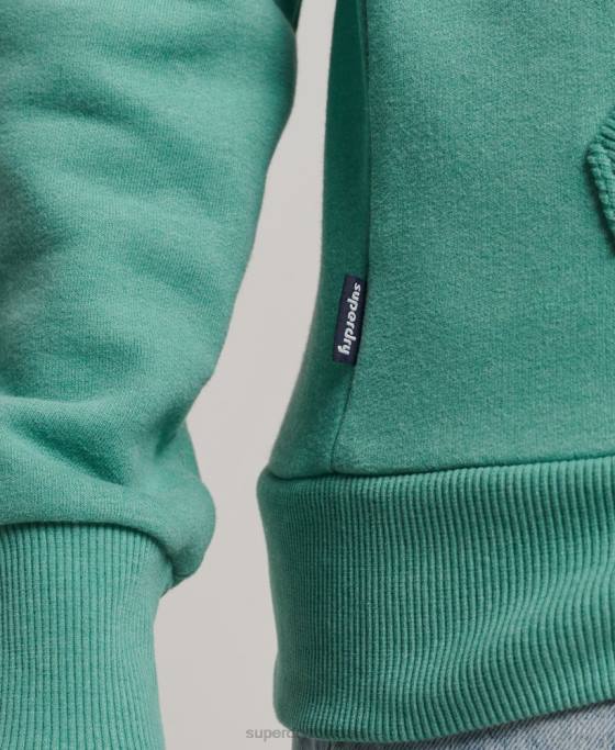 Superdry hanorac cu fermoar cu decupaj cali vintage îmbrăcăminte verde femei JX0Z2271