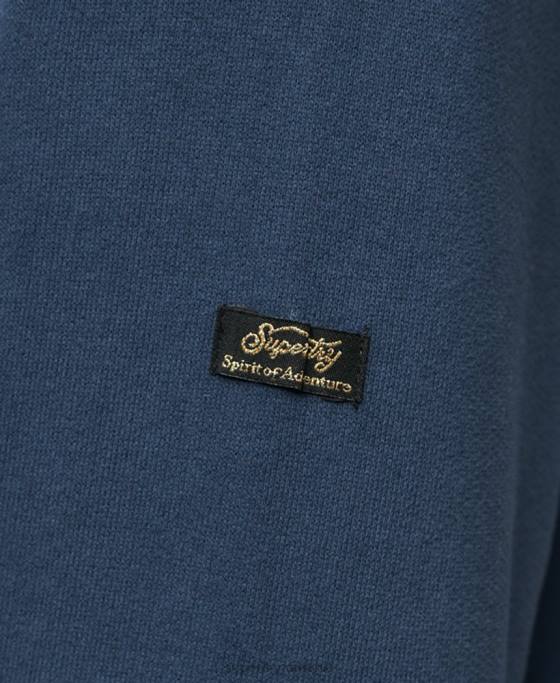 Superdry hanorac cu fermoar cu logo vintage japonez îmbrăcăminte marina femei JX0Z3393