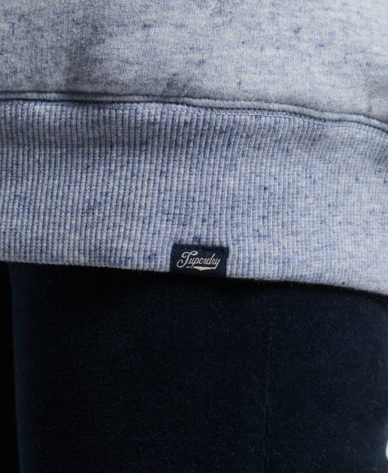 Superdry hanorac cu fermoar căptușit cu borg esențial îmbrăcăminte albastru deschis femei JX0Z5880