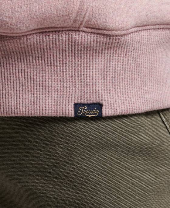 Superdry hanorac cu fermoar căptușit cu borg esențial îmbrăcăminte roz femei JX0Z5745