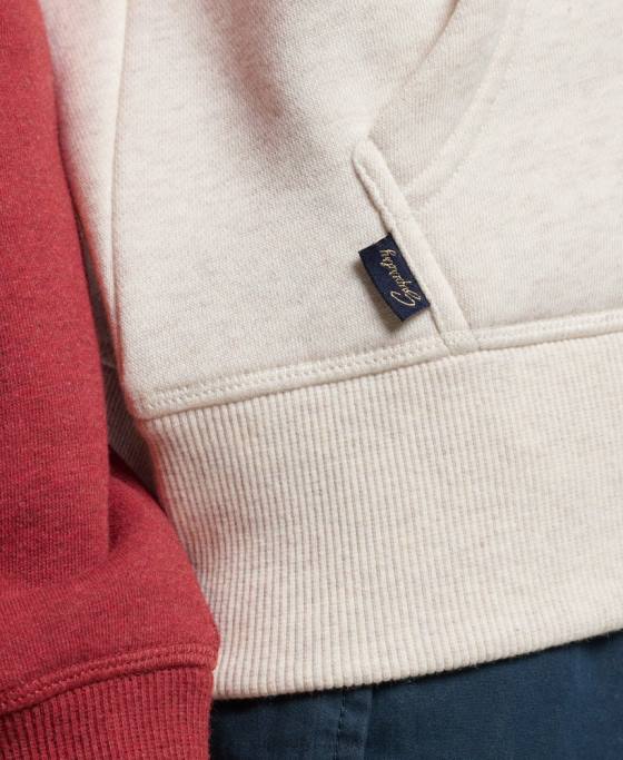 Superdry hanorac cu fermoar de baseball cu logo vintage brodat îmbrăcăminte roșu femei JX0Z3296