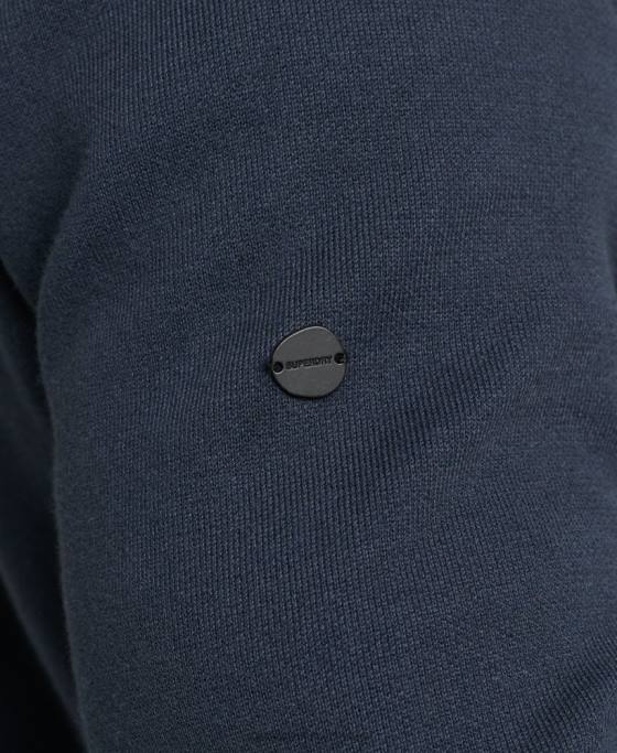 Superdry hanorac cu fermoar din bumbac organic esențial îmbrăcăminte marina bărbați JX0Z5266