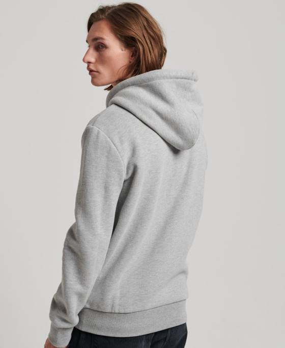 Superdry hanorac cu fermoar neon logo vintage îmbrăcăminte gri bărbați JX0Z489