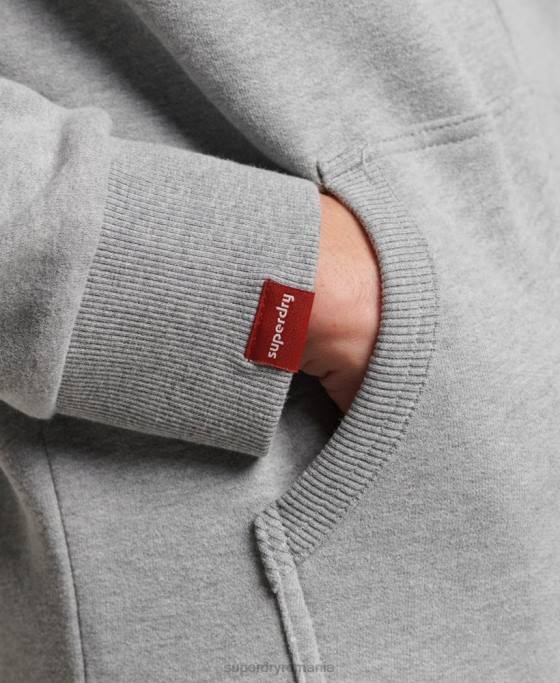 Superdry hanorac cu fermoar neon logo vintage îmbrăcăminte gri bărbați JX0Z489