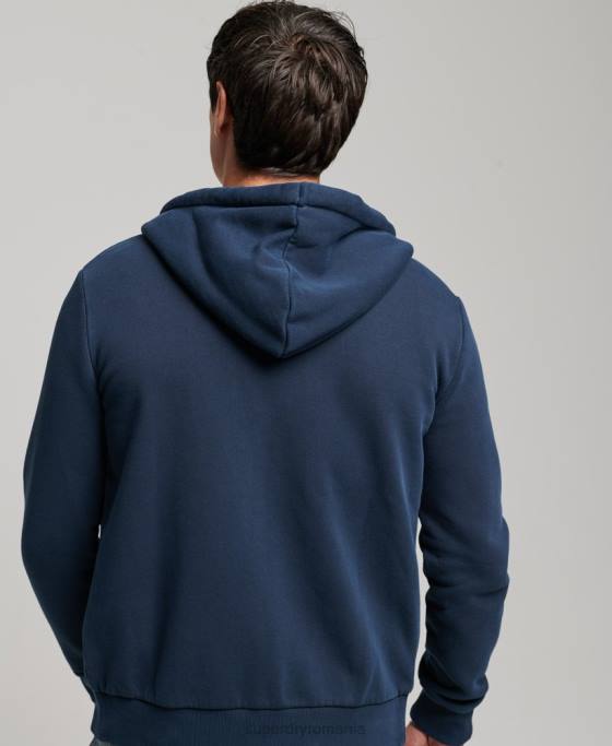 Superdry hanorac cu fermoar neon logo vintage îmbrăcăminte marina bărbați JX0Z456