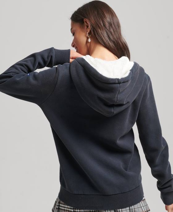 Superdry hanorac cu fermoar pride and craft îmbrăcăminte marina bărbați JX0Z6019