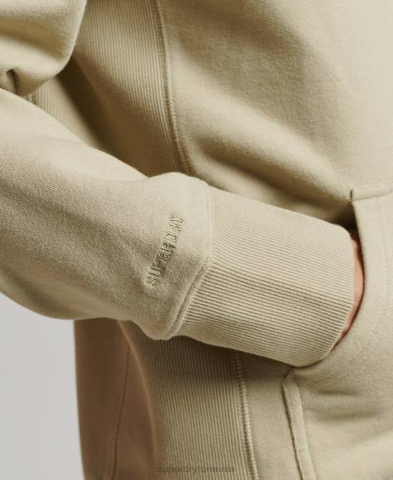 Superdry hanorac cu glugă cu logo sportiv îmbrăcăminte bej bărbați JX0Z850