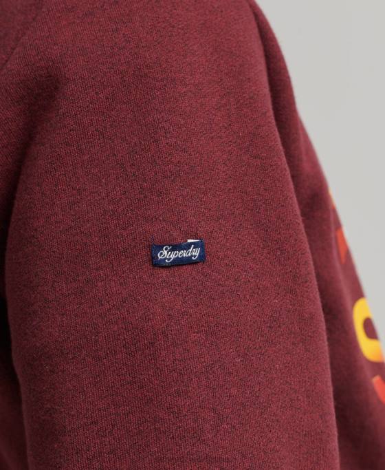 Superdry hanorac cu glugă cu logo vintage grozav în aer liber îmbrăcăminte roșu bărbați JX0Z5009