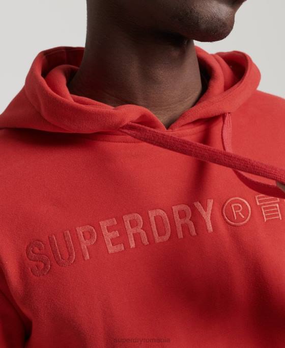 Superdry hanorac cu logo corporativ de epocă îmbrăcăminte roșu bărbați JX0Z836