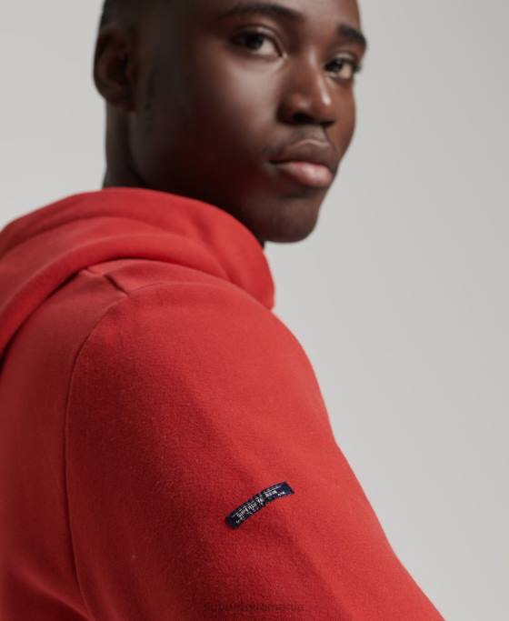 Superdry hanorac cu logo corporativ de epocă îmbrăcăminte roșu bărbați JX0Z836