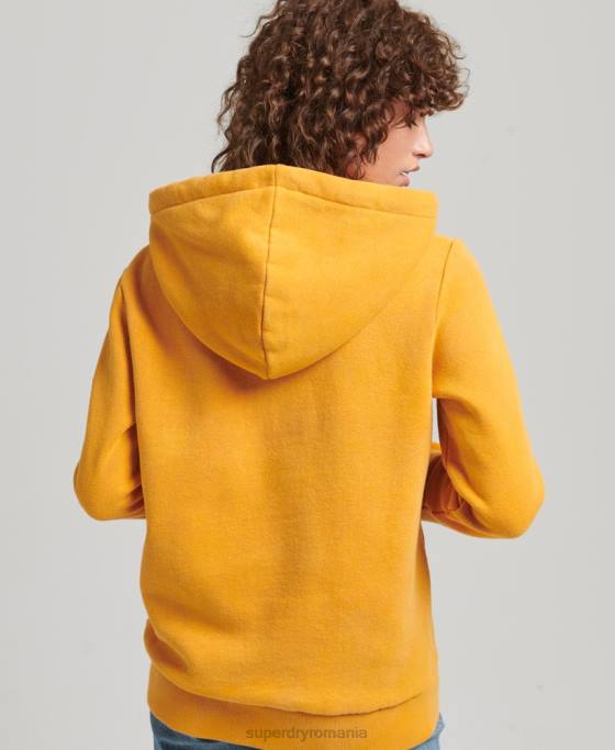 Superdry hanorac cu logo din anii 80 îmbrăcăminte aur femei JX0Z5939