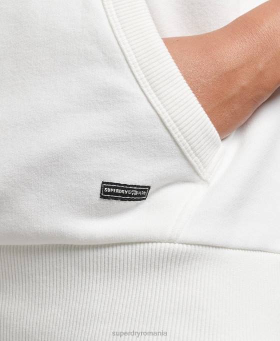 Superdry hanorac cu logo grafic curcubeu îmbrăcăminte alb femei JX0Z6030