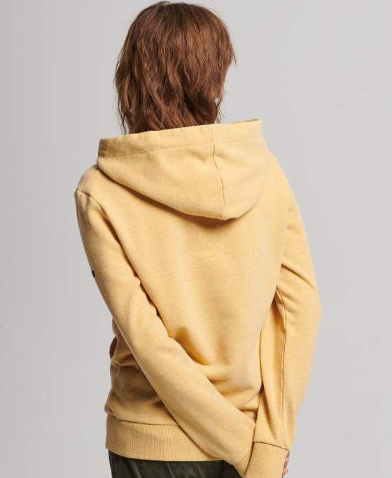 Superdry hanorac cu logo grafic curcubeu îmbrăcăminte galben femei JX0Z3454