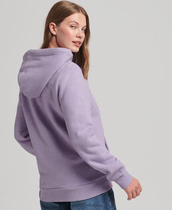 Superdry hanorac cu logo grafic în relief îmbrăcăminte Violet femei JX0Z5777