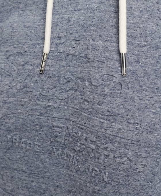 Superdry hanorac cu logo grafic în relief îmbrăcăminte albastru deschis femei JX0Z3396