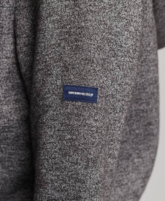 Superdry hanorac cu logo grafic în relief îmbrăcăminte gri inchis femei JX0Z3285