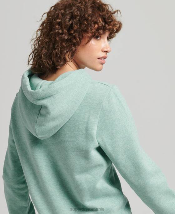 Superdry hanorac cu logo grafic în relief îmbrăcăminte turcoaz femei JX0Z5952