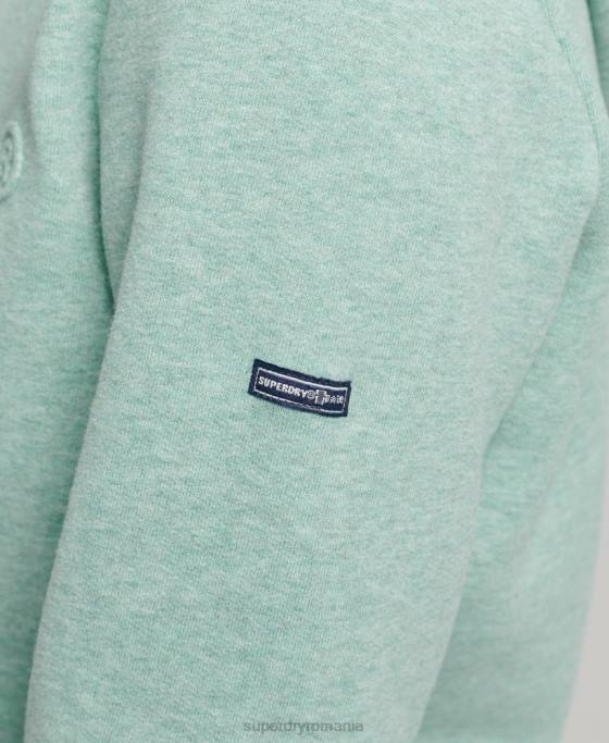 Superdry hanorac cu logo grafic în relief îmbrăcăminte turcoaz femei JX0Z5952