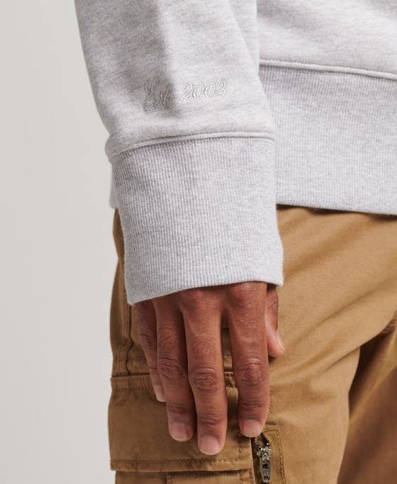 Superdry hanorac cu logo heritage îmbrăcăminte gri bărbați JX0Z619