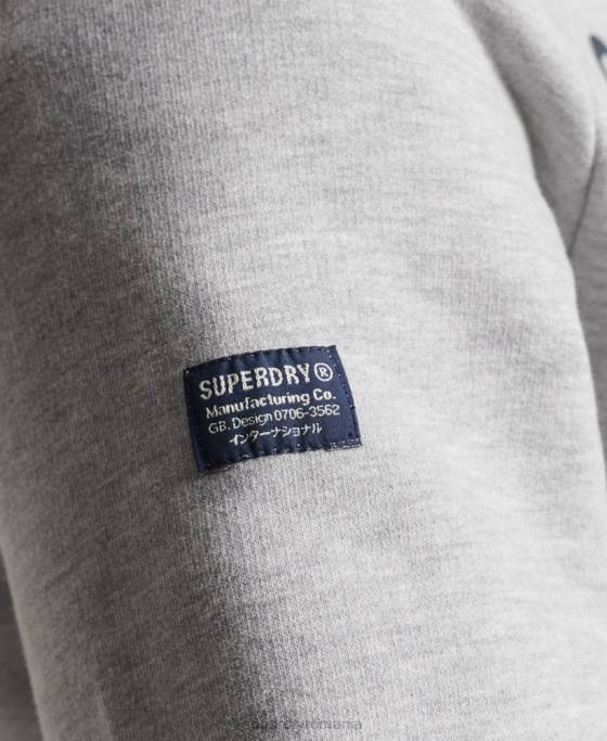 Superdry hanorac cu logo marl corporation îmbrăcăminte gri bărbați JX0Z864