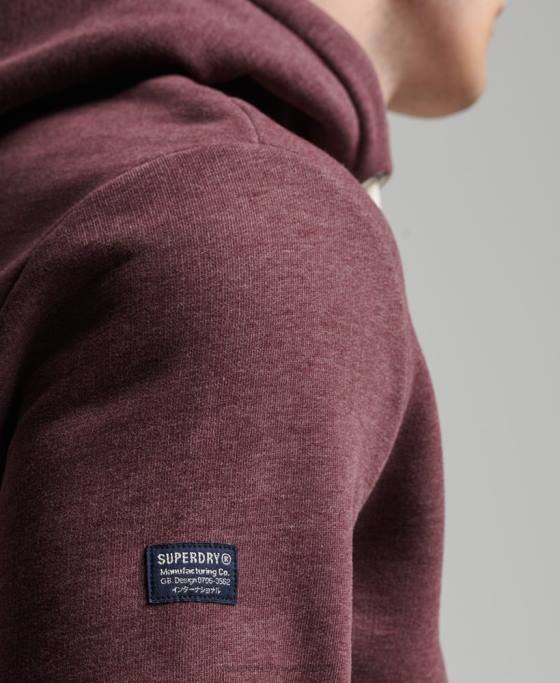 Superdry hanorac cu logo marl corporation îmbrăcăminte roșu bărbați JX0Z5072