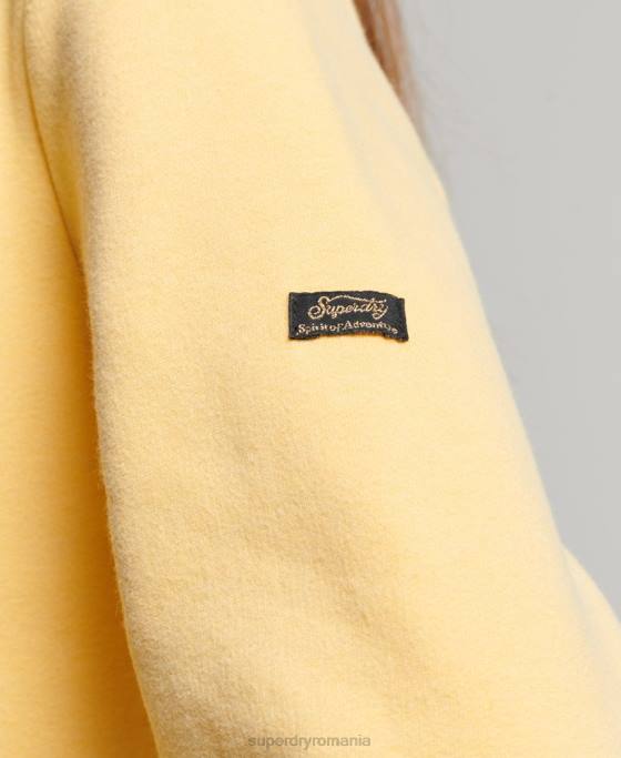Superdry hanorac cu logo narativ vintage îmbrăcăminte aur femei JX0Z2290