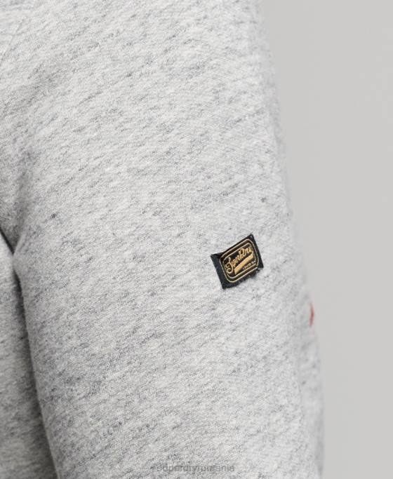 Superdry hanorac cu logo narativ vintage îmbrăcăminte gri bărbați JX0Z515