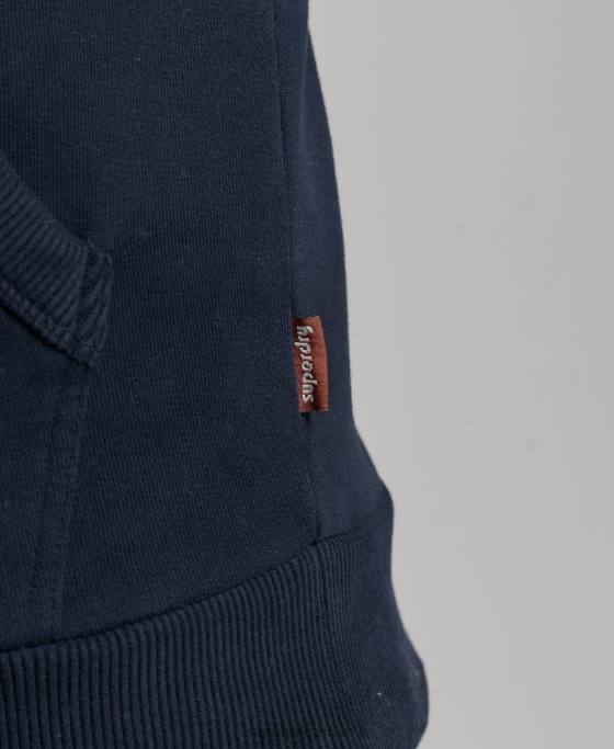 Superdry hanorac cu logo narativ vintage îmbrăcăminte marina bărbați JX0Z697