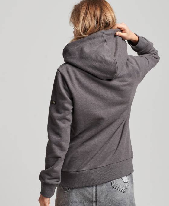 Superdry hanorac cu logo narativ vintage îmbrăcăminte negru femei JX0Z3440