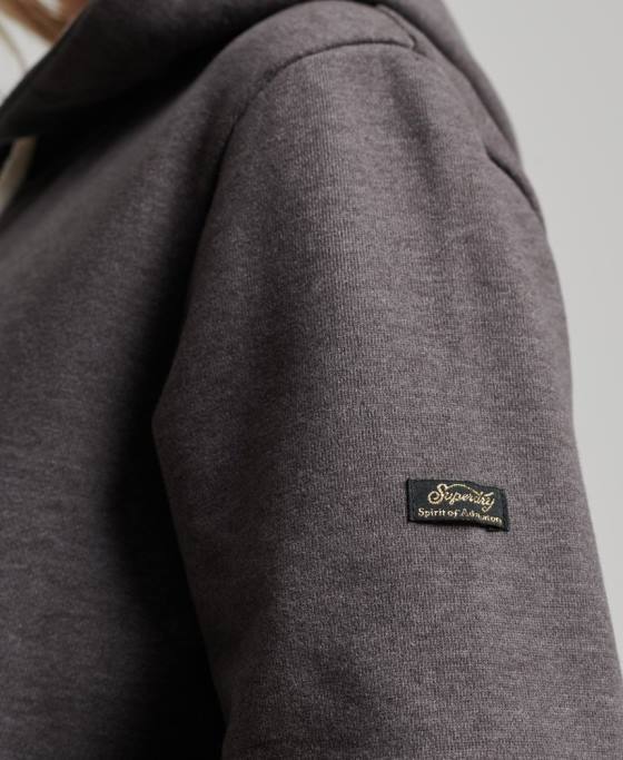 Superdry hanorac cu logo narativ vintage îmbrăcăminte negru femei JX0Z3440