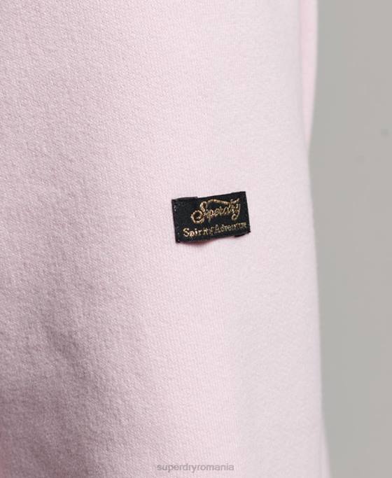 Superdry hanorac cu logo narativ vintage îmbrăcăminte roz femei JX0Z2219