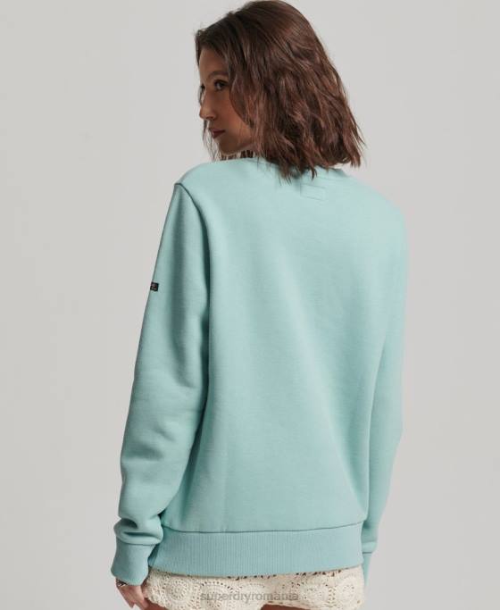 Superdry hanorac cu logo narativ vintage îmbrăcăminte verde femei JX0Z2253