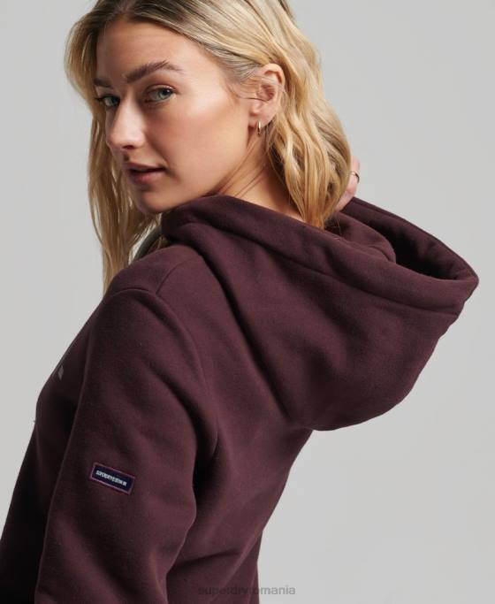 Superdry hanorac cu logo-ul de bază îmbrăcăminte roșu femei JX0Z3474