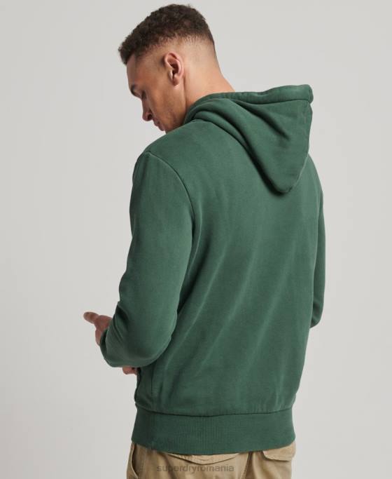 Superdry hanorac cu logo vintage american classics îmbrăcăminte verde bărbați JX0Z808