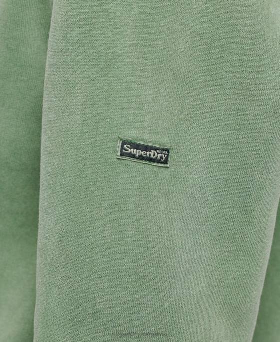 Superdry hanorac cu logo vintage borough crew îmbrăcăminte verde femei JX0Z6112