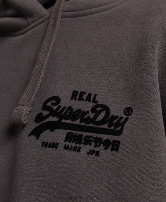 Superdry hanorac cu logo vintage box fit îmbrăcăminte maro femei JX0Z6067