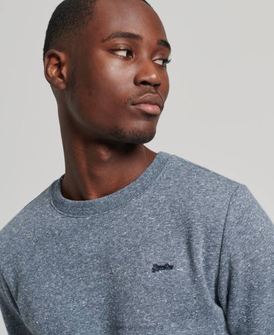 Superdry hanorac cu logo vintage din bumbac organic îmbrăcăminte albastru bărbați JX0Z844